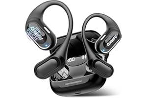 QXUFV AI Ecouteurs Traducteur Vocal Instantané, 60 Heures Écouteur Bluetooth 5.4 de Modes 9 et Langues 164, 4 en 1 Autorizz Permanente Oreillette Traducteur Instantané pour Voyages/Affaires/études