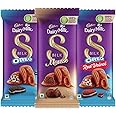 Cadbury Dairy Milk Silk Oreo 130 g, Cadbury Dairy Milk Silk Red Velvet 130 g & Cadbury Dairy Milk Silk Mousse 116 g Chocolate Bar, Pack of 3
