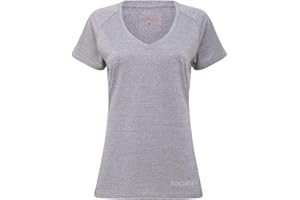 Sundried Femmes V Neck Fitness T-Shirt d'entraînement Activewear Gym Sport Dames Yoga en Cours Top