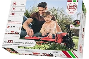LGB 90463 Kit de démarrage pour Chemin de Jardin avec Locomotive et Deux Wagons, Chemin de Fer extérieur, Voie G, 74,9 x 54,1 x 15,49 cm