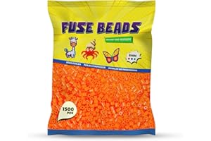 Benny Beads Perline da Stirare 1500 Pezzi, Dimensione Midi 5mm, Accessori Creativi per Lavori DIY Perline a Fusione