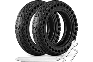 BABEJIA 2PCS Pneu Trotinette Electrique 50/75-6.1, Pneu Plein 8 1/2 x2, 8.5 Pouces Pnue Trottinette Electrique pour Xiaomi Scooter 3/3 Lite/Pro 2/M365, Pneus 8 1/2 x 2