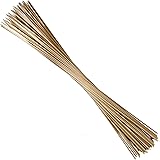 ORANGE DEAL 100 x Pflanzenstüze Tomatenstangen Rankgitter aus Holz Pflanzstab Rankstab 90 cm aus Bambus Ø 6 mm (Rankstäbe Nat