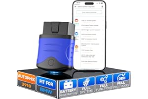 AUTOPHIX 3910 OBD2 Bluetooth Compatible avec BMW Mini Tous Systèmes OBD2 Appareil Diagnostic avec Service d'Enregistrement Batterie EPB CBS ETC Batterie Check Lecteur de Défauts pour iPhone & Android