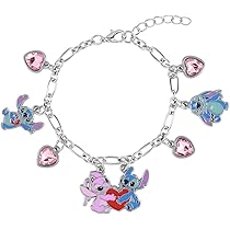 Braccialetto Stitch Con Ciondolo - Design Cartoni Animati, Regolabile, Per Donne E Ragazze, Regalo Ideale - Foto 9