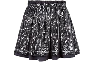 SPFASZEIV Gonna Paillettes Bambine Gonna Scintillanti Vita Elastica Gonne da Ballo Principessa Glitterata per Bambini per Feste