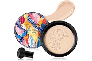 FRDUGA Mushroom Head CC Cream (Natürlich),Air Cushion BB Cream,Liquid Foundation, Flüssige Grundierung,Concealer Moist Makeup Gleichmäßige Hautfarbe Make Up Grundierung