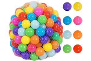 Baby Pit Balls - Bright Colors Pool Balls,50 Piece Travel-Friendly Reusable Refill Games Versatile Toys For Playroom Playhouse Tent Pool Playpen Party Birthday Decoration Activities