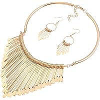 Collier Et Boucles D'oreilles En Argent Tibétain Et Cristal - Style Ethnique, Motif Feuille/phénix - Cadeau