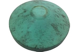 KYPOS Copripalo in alluminio verde per pali tondi in legno recinzione - confezione da 10 pezzi - diametro da 80 mm a 140 mm (100 mm)