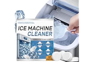 OUMUN Ice Machine Cleaner Maker Descaler,Machine Cleaner Deep Clean,Washing Tablets,Cleaning Table-ts,12 Clean Tabl-ets for Ice Makers,Descaling Table-ts,Descaler Tab-lets,Limescale Remover