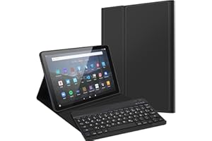 ‎JADEMALL JADEMALL HD 10 Tastatur Hülle für HD 10/HD 10 Plus Tablet (11th Generation, 2021) 10.1", Wireless Bluetooth Tastatur QWERTZ Deutsch- Schlaf/Wach