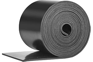 OUKMAO Rubber Strip Neoprene Rubber Sheet 100mm(W) x3mm(T) x3m(L) Neoprene Rubber Strips Solid Rubber Rolls for DIY Gaskets, Crafts, Pads, Flooring Protection, Supports, Leveling, Anti-Vibration, Anti-Slip