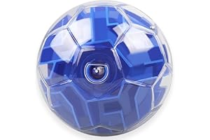 victob 3D Puzzle Maze Ball, Memory Game Brain Teasers for Kids Teens & Adults, Stress Relief Toy, Fun Travel Toys for Boys and Girls, Birthday Christmas Stocking Stuffers Gifts (Blue)