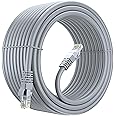 FEDUS Cat7 Ethernet Cable Pure Bare Copper Double Shielded Outdoor & Indoor Lan Wire Heavy Duty High Speed Solid 24 AWG Network Cable 10Gbps, 600Mhz, Weatherproof S/FTP UV Resistant (30 METER)