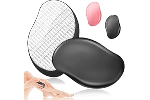 CHIMOO Noir Gomme Dépilatoire en Cristal,Gomme Epilatoire Indolore Nano Gomme Epilatoire Pierre Epilatoire Magique Gomme Epilateur Femme Outil D'épilation Portable Les Jambes, Les Bras et Le Dos