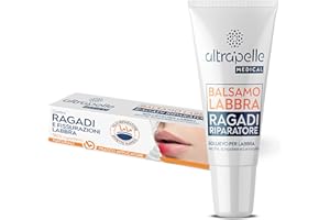 Altrapelle - Balsamo Labbra contro Ragadi e Fissurazioni - Effetto Rapido - per Labbra Secche Screpolate ed Arrossate - 8 ml - per Adulti e Bambini - Made in Italy
