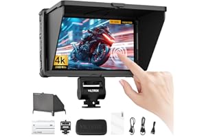 ‎VILTROX VILTROX DC-X3 DCX3 monitor polowy ekran dotykowy 2000 Nit 4K 6 cali HDMI Camera Monitor z akumulatorem Full HD 1920 x 1080 IPS 3D LUT z osłoną przeciwsłoneczną, torba do przechowywania do Sony Canon,