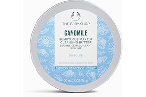 The Body Shop Camomile Sumptuous Makeup Cleansing Butter (1x 90ml), Lightweight Makeup Remover for Sensitive Skin, Removes Waterproof Makeup, SPF & Impurities, Enriched with Camomile Oil & Shea Butter