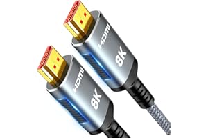 Highwings HDMI Kabel 5Meter 8K, HDMI 2.1 Kabel 48Gbps Ultra Highspeed Ethernet 8K@60Hz 4K@120Hz HDR10 eARC DTS:X 3D HDCP 2.2&2.3, Kompatibel mit PS5/4/3 HDTV Blu-ray Player Monitor