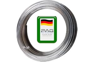 PAG Turbo GmbH® - Blitzschutz Blitzableiter Material Tiefenerder feuerverzinkt oder aus Edelstahl (Aluminium Draht Runddraht 8mm)