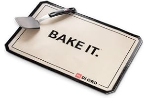 DI ORO LIVING DI ORO® - Pro-Grade Half Sheet Silicone Baking Mat Liner & Silicone Turner Cookie Spatula Bundle - Premium Heat-Resistant & Non-Stick Cooking Tools for The Kitchen - The Perfect Baker's Bundle
