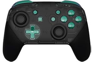 eXtremeRate Chameleon Green Purple Repair ABXY D-pad ZR ZL L R Keys for Nintendo Switch Pro Controller, DIY Replacement Full Set Buttons with Tools for Nintendo Switch Pro - Controller NOT Included