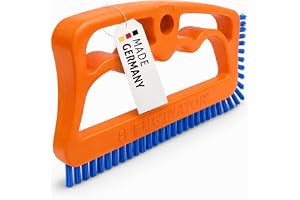 Fuginator kakelfog borste orange/blå - innovativ injekteringsborste för rengöring av leder i badrum, kök och hushåll tar bort