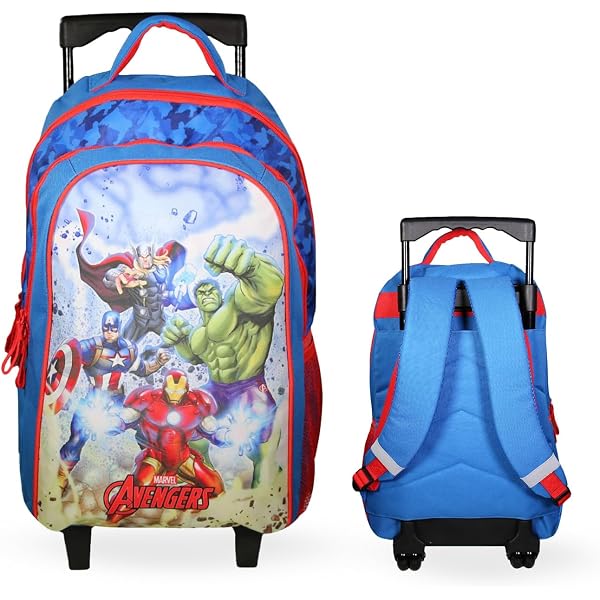 Sac à Dos à Roulettes Avengers Marvel Maternelle 33 Cm Cerda - Neuf Avec étiquettes