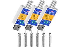 Recitem Batterie rechargeable CR 425, poses LED, batterie rechargeable pour flotteurs de pêche, flotteurs LED, accessoires de pêche, flotteurs de pêche, batterie rechargeable par USB