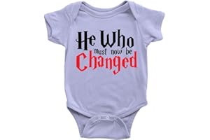 Kickass Tees He Who Must Be Changed Babygrow Funny Body Suit Vest Gift Baby Boy
