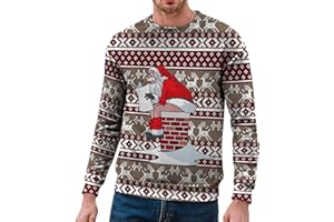 Générique Pull De NoëL 3D Rigolo Pull Noel Homme Cadeau Homme Femme PèRe NoëL Renne DrôLe Ugly Christmas Jumper Cerf Sweat Shirt Pulls Moche De Noel