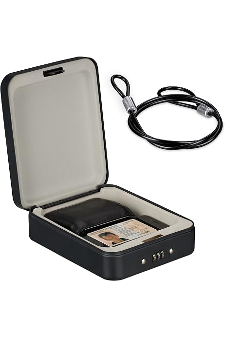 FlexSafe AquaVault – Coffre-fort Portable Anti-vol Pour Plage, Piscine, Croisière – Léger, Flexible Et Résistant