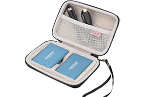 BOVKE Housse de Transport pour Samsung T3 T5 Portable SSD 250 Go 500 Go 1 to 2 to USB 3.0 SSD Externe Disques Durs Solides Stockage Antichoc Sac de Voyage,Noir