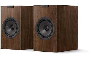 KEF Q1 Meta Diffusori HiFi passivi da scaffale, noce | Musica | TV & Home Cinema | Gaming | Bass Reflex a 2 vie | Driver Uni-Q da 13 cm con tecnologia MAT