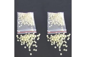 Ogquaton Pellet-Bänder, 200 Stück Micro Pellet Bait Bands Match Grobfischerei Terminal Tackle 2mm Gummi zum Angeln Karpfenhaar Rigs und Haken Stilvoll und praktisch