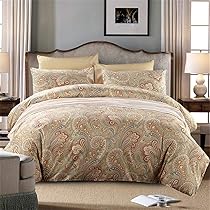 CozyDH Set copripiumino king size, 100% cotone, motivo