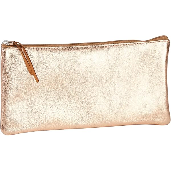 Pochette en cuir grainé irisé MORGANE Fushia irisé rose