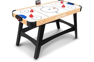 SereneLife Air Hockey, Tavolo da Gioco e Set di Accessori per Bambini e Adulti, Versioni Compatte e Motorizzate con Dischi e Spintori Inclusi