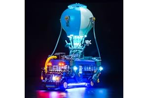 BRICKBLING Kit d'éclairage LED compatible avec Lego Battle Bus 77073 (pas de modèle) - Kit d'éclairage décoratif compatible avec bus de bataille - Jouet créatif