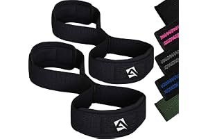 AQF Vikt Lyftremmar Figur 8 Med Vadderad Manschett Handled Stöd Träning Gym Remmar Hand Bar Handskar För Grepp Stödjer Träning