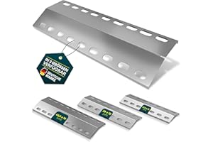 GOOD YOURKON STUFF Yourkon Edelstahl Flammblech 37,5/39/43,5 cm, 1 bis 1,5 mm Stark, V2A, einzeln & Set (43,5x15x3mm 1,5mm Stark 1 Stück)