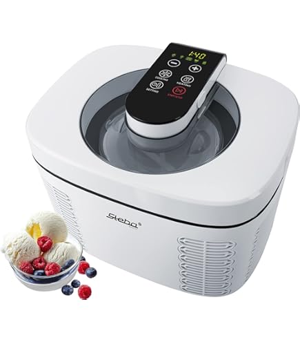 Princess Ijsmachine, 1,5 liter Koelelement, maak zelf heerlijk roomijs, frozen yoghurt en sorbet, digital display, 12 W, zilver, 282605