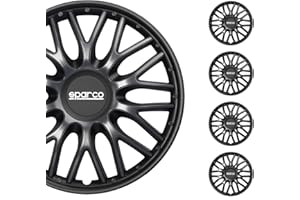 Sparco Wheel Covers Roma - 15-inch - Grey/Black - Set of 4 pieces