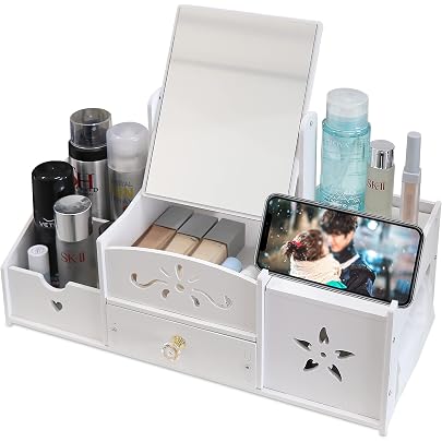 2 Boîtes à Rouge à Lèvres Vintage Avec Miroir - Organisateur De Maquillage Portable 7,8x2,4x2,4 Cm