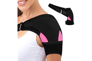 AWAVM Frauen Schulter Orthese Neopren Schulterstütze Doppelte Unterstützung am Schultergelenk Verletzungsprävention und Genesung Sportverletzungen arthritische Schultern