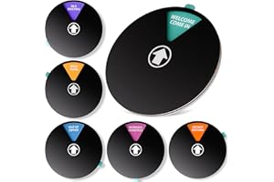 ASSURED SIGNS Office Door Signs - Rotating Status Door Sign - Do not Disturb, Out of Office, In a Meeting, Back Soon, Working Remotely, Welcome Come In - Dual Mounted Fit For Door, Wall or Window