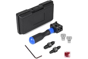 efuturetime Herramienta de Ensanchamiento para Mangueras de Freno 3/16" & 1/4" (4,75 mm et 6,35 mm) SAE 45° para Doble Abocardado, Kit de Reparación de Líneas de Freno