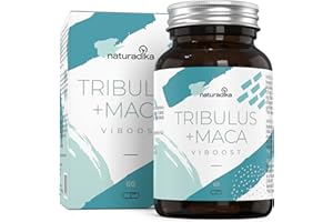 NATURADIKA Viboost Tribulus Terrestris + Maca Andina Capsulas - Booster De Testosterona Hombre Pura - Recuperador Muscular E Impulsor De La Fuerza Y La Resistencia Con Maca Polvo, Tribulus, Rhodiola Y Zinc