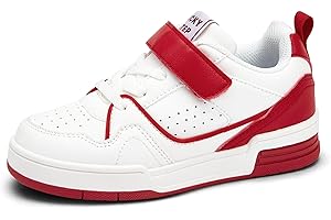 LUCKY STEP Dziecięce buty typu sneakers – wygodne buty rekreacyjne do szkoły, uprawiania sportu i na co dzień, niskie trampki z zapięciem na rzepy, dla chłopców/dziewczynek